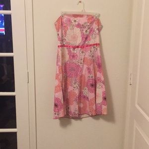 strapless midi dress